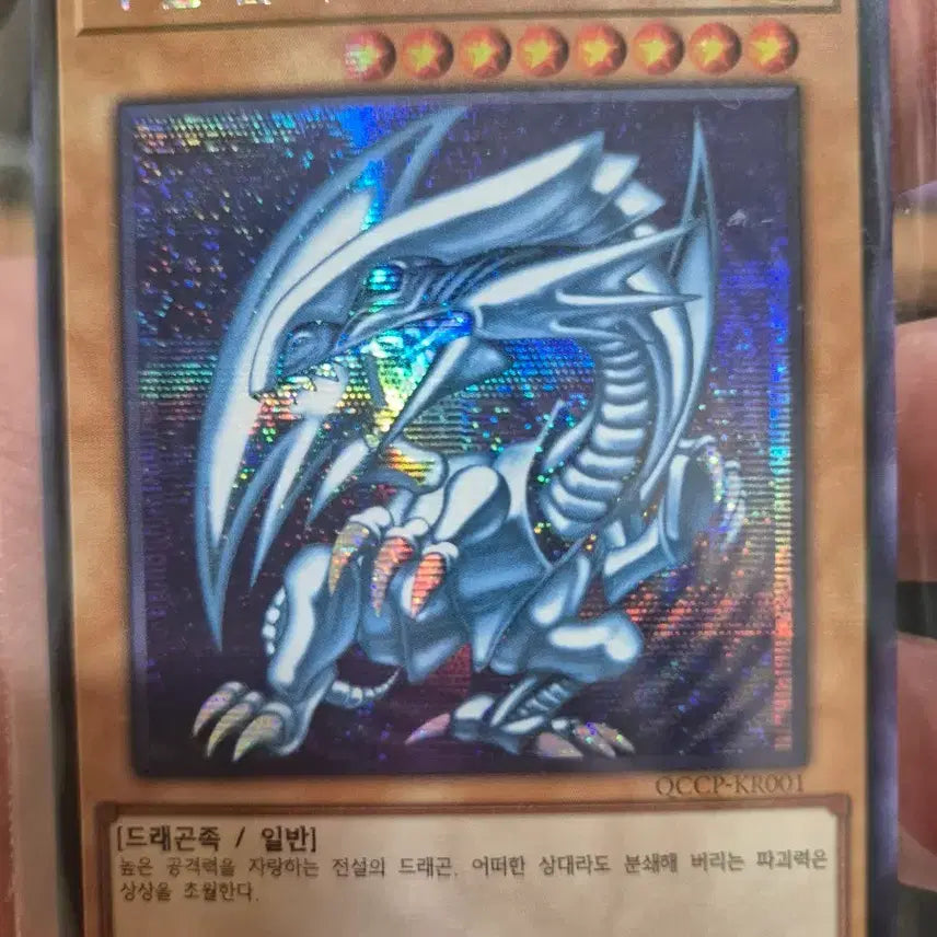 [BUNJANG] Yu-Gi-Oh! Blue-Eyes White Dragon Card Secret Rare / 유희왕 푸른 눈의 백룡 카드 시크릿 레어