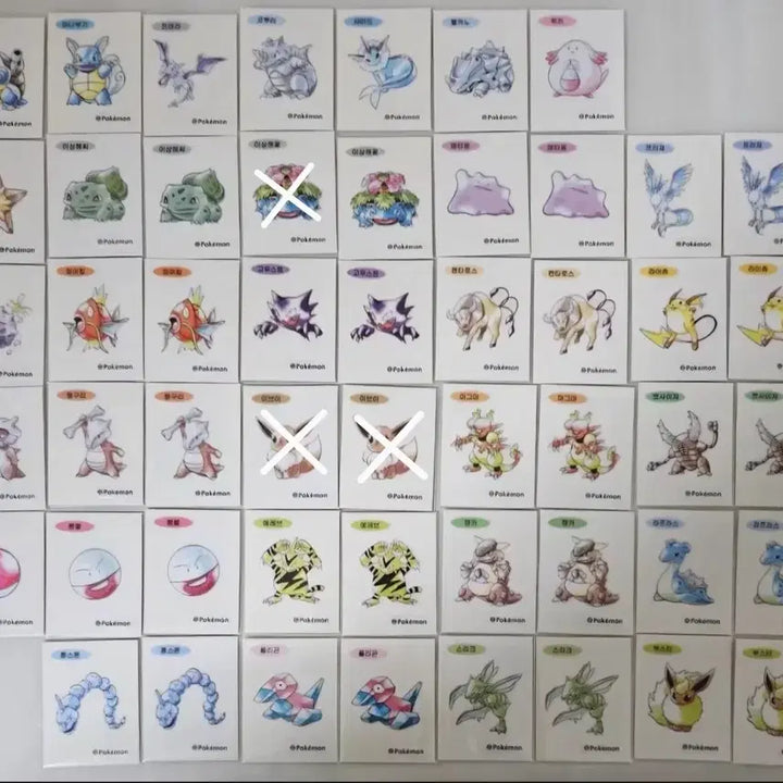 [BUNJANG] Pokemon 30th Anniversary Artwork Sticker Set / 포켓몬 30주년 아트웍 띠부씰 판매
