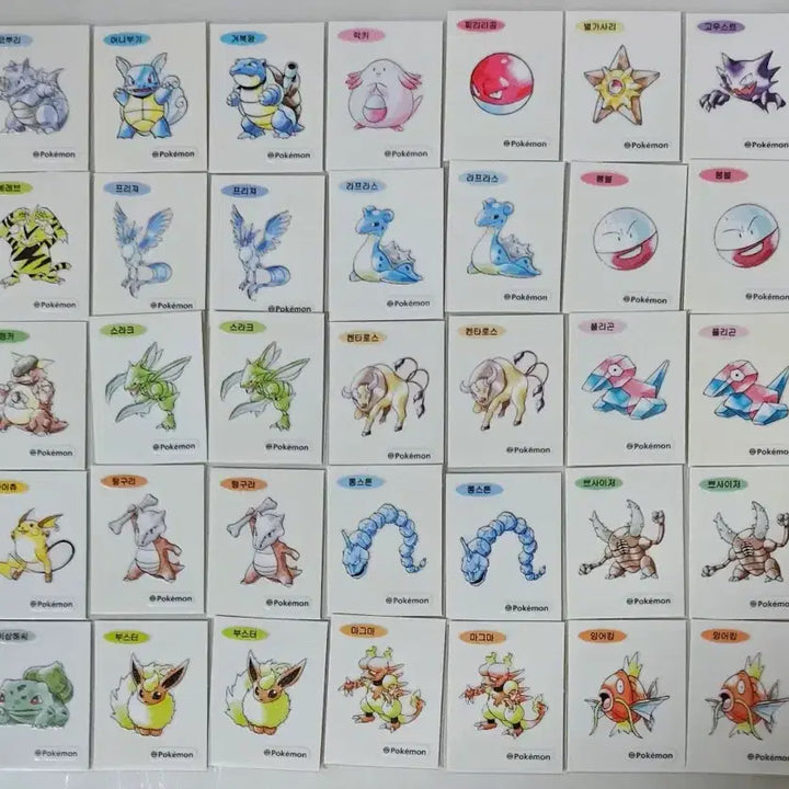 [BUNJANG] Pokemon 30th Anniversary Artwork Sticker Set / 포켓몬 30주년 아트웍 띠부씰 판매