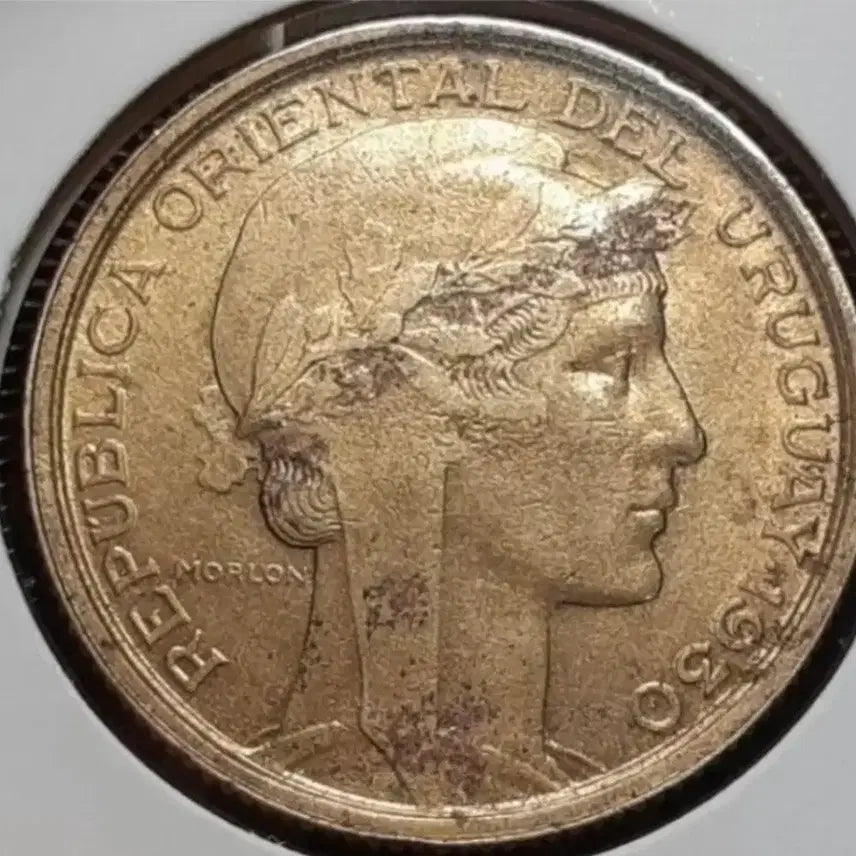 [BUNJANG] 1930 Uruguay 10 Centesimos Coin / 희귀 우루과이 1930년 10센타보스.외국주화 주화 화폐 동전