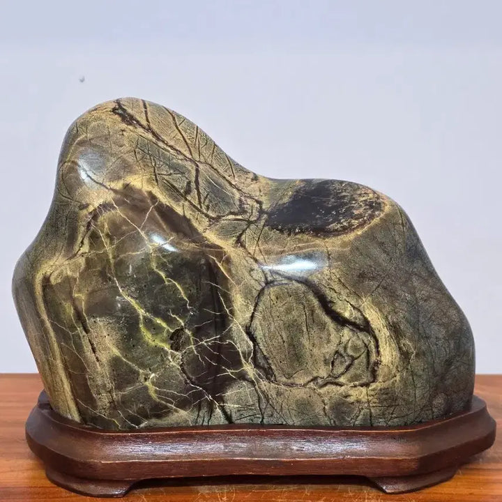 [BUNJANG] Carved Jade Stone Scholar Rock / 26052709 섬세한 문양의 옥 가공 수석 팝니다