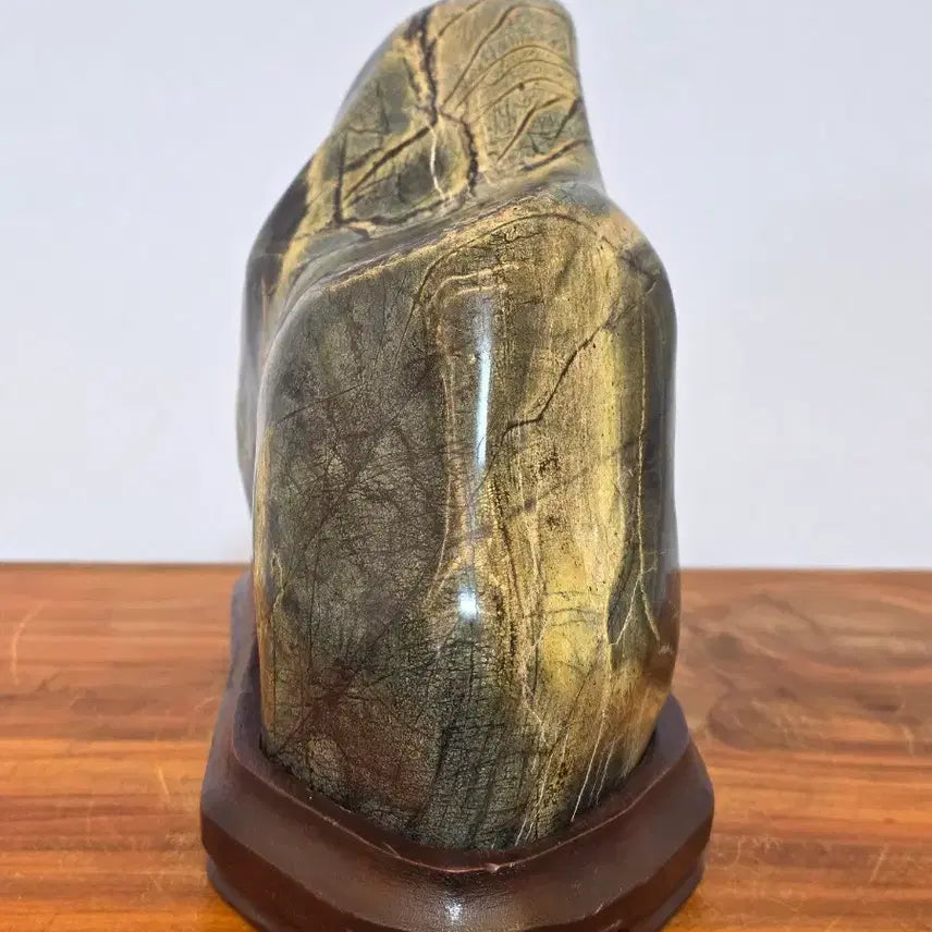 [BUNJANG] Carved Jade Stone Scholar Rock / 26052709 섬세한 문양의 옥 가공 수석 팝니다