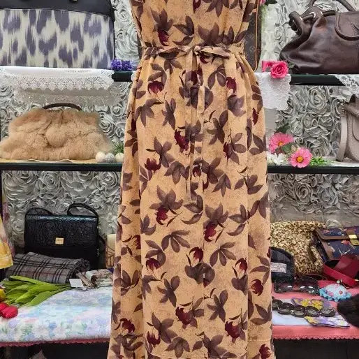 [BUNJANG] Sleeveless Long Dress (Size 55-66) / 고급 민소매 롱원피스(55~66)