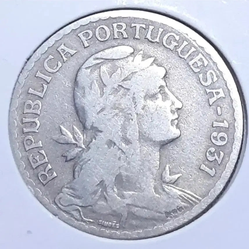 [BUNJANG] 1931 Portugal 1 Escudo Silver Coin / 포르투칼 1931년 1에스쿠도.외국주화 주화 동전 화폐