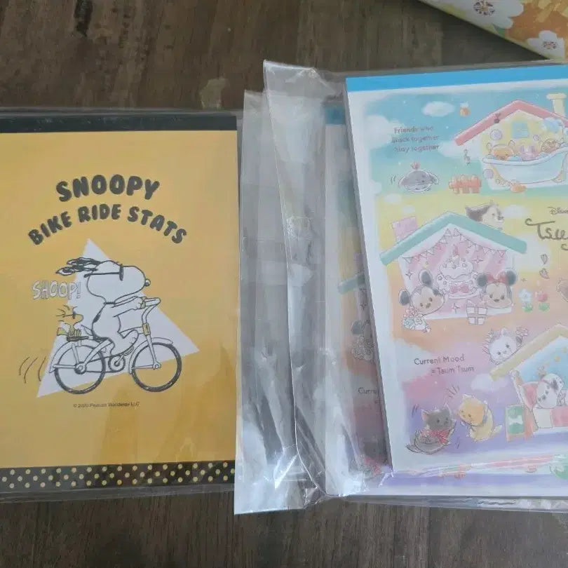 [BUNJANG] Snoopy Disney Memo Pad Set (600 Sheets) / 스누피 디즈니 메모지 100매 6개