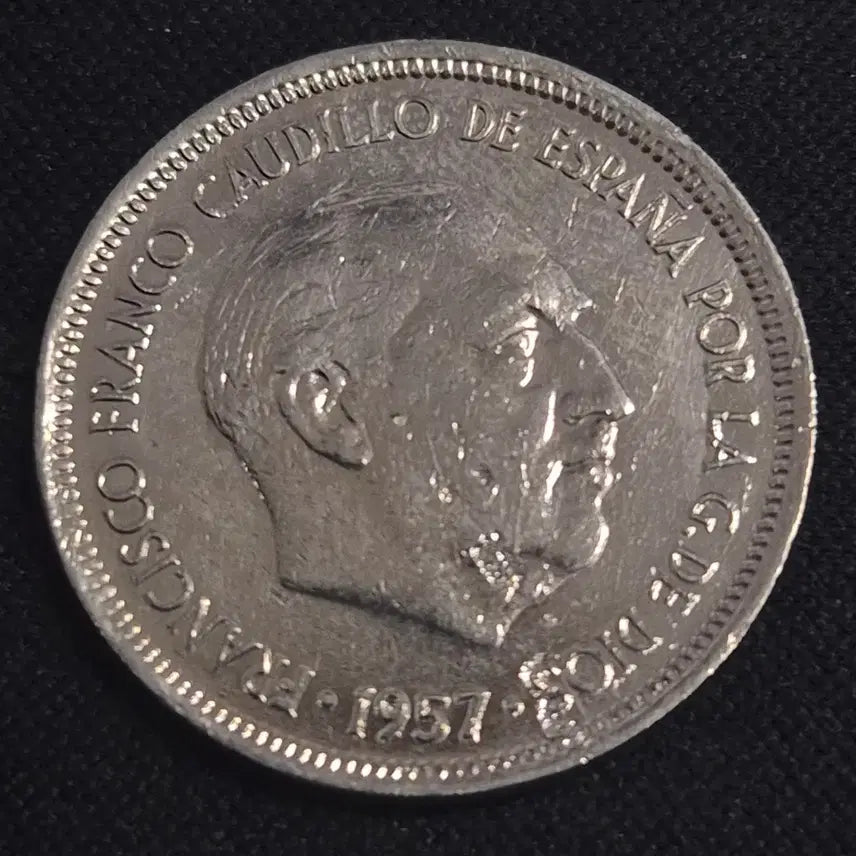 [BUNJANG] 1957 Spain 5 Peseta Coin / 1957년 스페인 5페세타 동전 [EP. 3334]