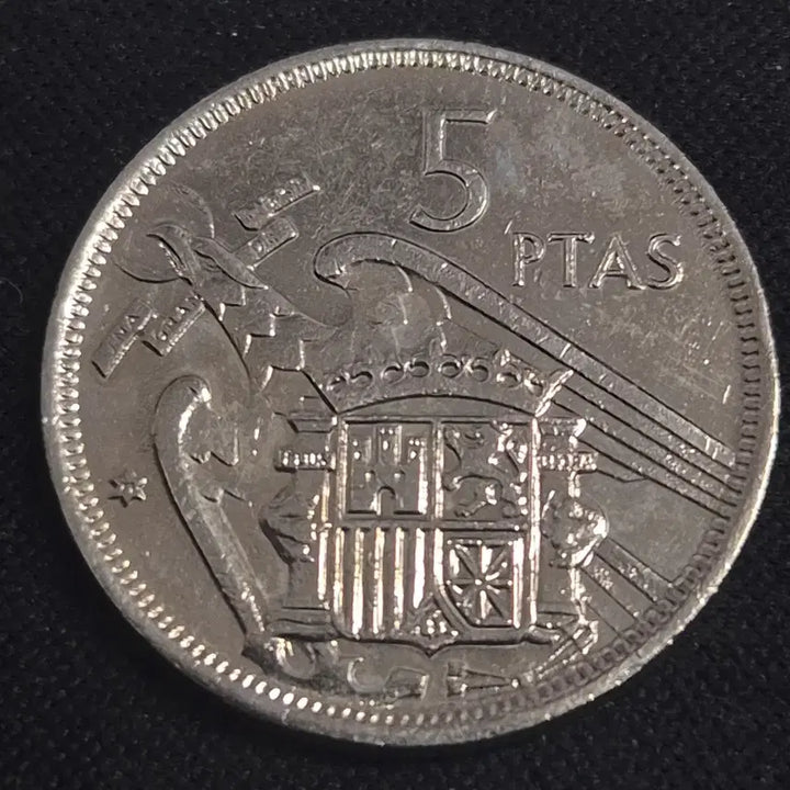 [BUNJANG] 1957 Spain 5 Peseta Coin / 1957년 스페인 5페세타 동전 [EP. 3334]
