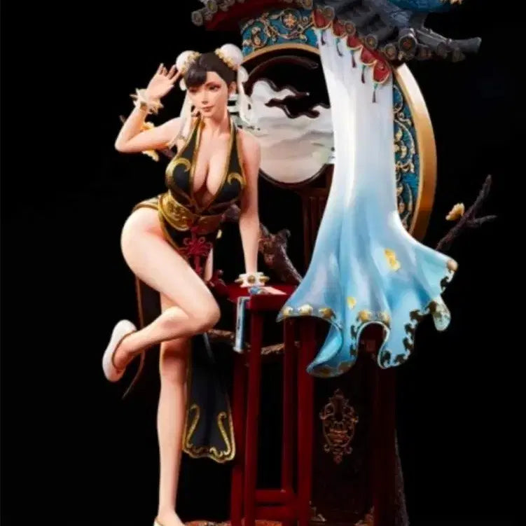 [BUNJANG] Tri Eagles Chun-Li Black Resin Figure / 트라이이글스 춘리 블랙 레진 피규어 팝니다
