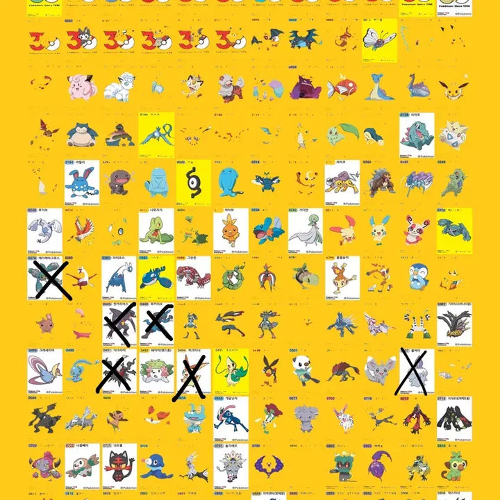 [BUNJANG] Pokemon Sticker 30th Anniversary Artwork Exchange / 30주년.아트웍>>30주년 교환(포켓몬띠부씰)
