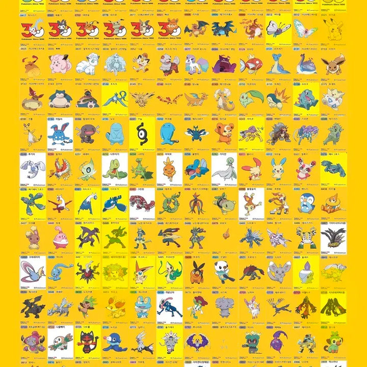 [BUNJANG] Pokemon Sticker 30th Anniversary Artwork Exchange / 30주년.아트웍>>30주년 교환(포켓몬띠부씰)