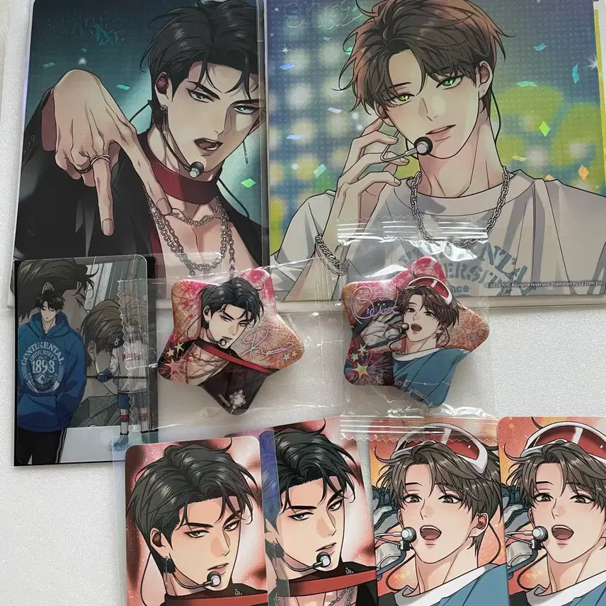 [SOLD OUT] 일괄) 스파클즈 팝업 해빙곡선 10특 직캠엽서 뱃지 컬포 류이안 백은산