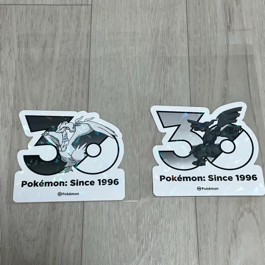 [BUNJANG] Pokemon 30th Anniversary Sticker Reshiram, Zekrom Bundle Set / 포켓몬스터 30주년 스티커 레시라무, 제크로무