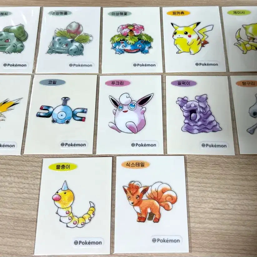 [BUNJANG] Pokemon Season 5 Artwork Sticker Set / 포켓몬 시즌5, 아트웍 띠부씰 교환
