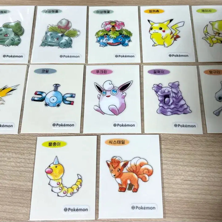 [BUNJANG] Pokemon Season 5 Artwork Sticker Set / 포켓몬 시즌5, 아트웍 띠부씰 교환