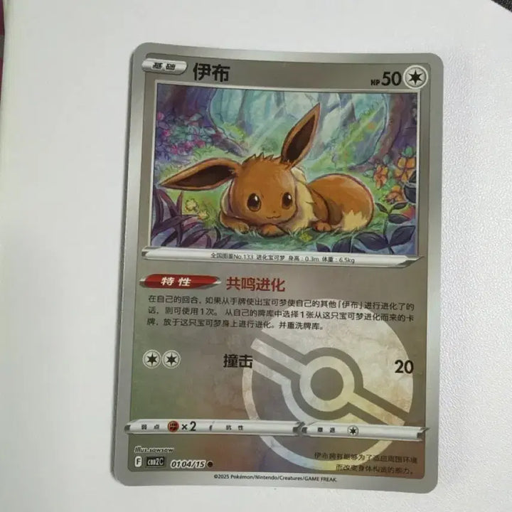 [BUNJANG] Pokemon Card Eevee Monball Holo / 포켓몬카드 중판 이브이 몬볼홀로