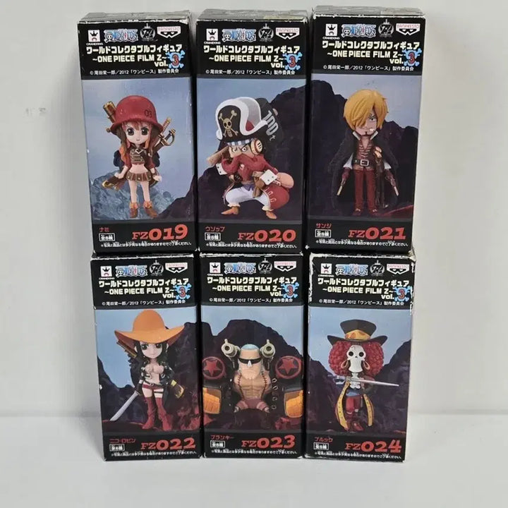 [BUNJANG] One Piece Film Z World Collectable Figure 6-Piece Bundle Set (Unsealed) / [개봉]원피스 필름Z 월콜 피규어 6종 일괄