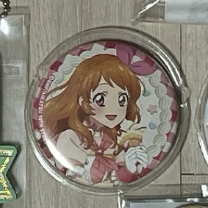 [BUNJANG] Aikatsu Akari Ponpon Crepe Badge / 아이카츠 아카리 퐁퐁크레페 뱃지