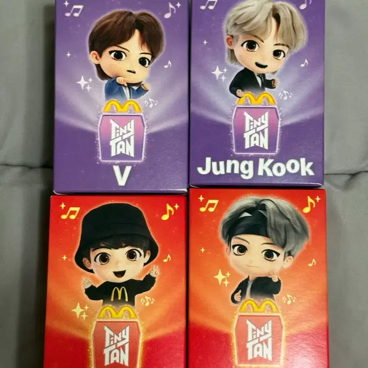 [BUNJANG] BTS TinyTAN Jungkook, V Bundle Set Figures / BTS 방탄 해피밀 타이니탄 정국, 뷔 일괄