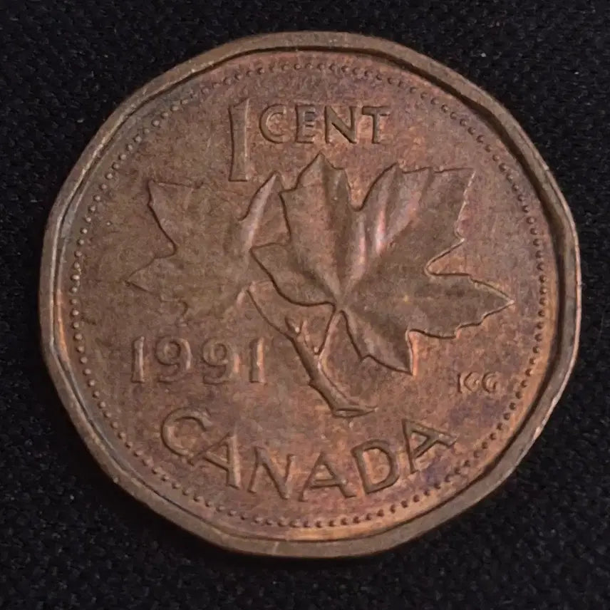 [BUNJANG] 1991 Canada 1 Cent Coin / 1991년 캐나다 1센트 동전 [EP. 3338]