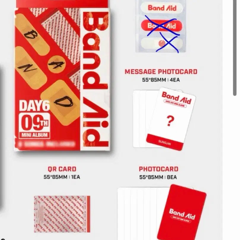 [BUNJANG] Day6 Band Aid Square Album / 데이식스 밴드 에이드 네모반 앨범