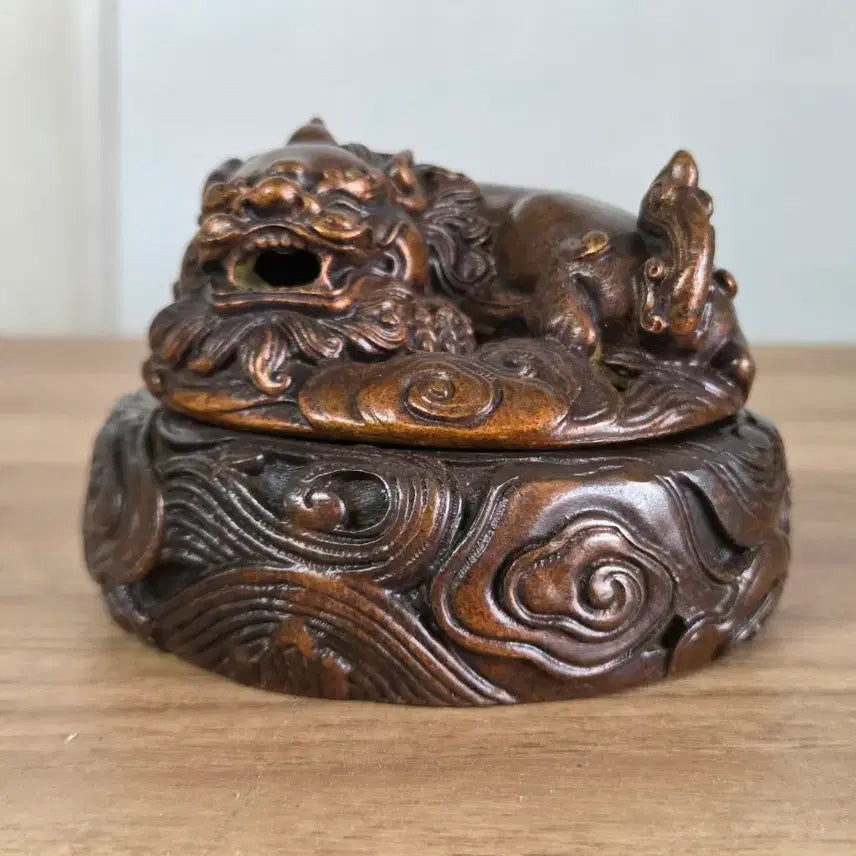 [BUNJANG] Antique Lion Censer Incense Burner / 고풍스러운 사자 동향로