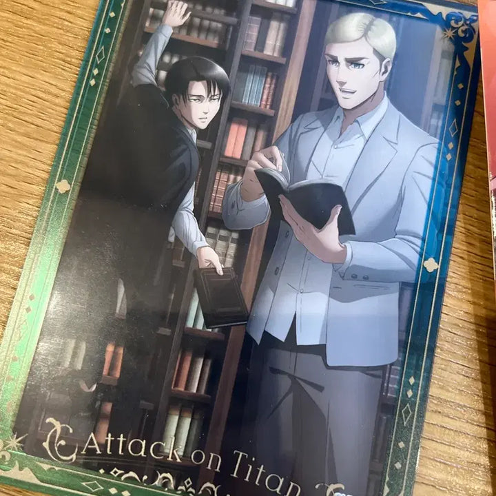 [BUNJANG] Ensky Attack on Titan Bromide Card Levi &amp; Erwin / ENSKY 진격의 거인 프로마이드 카드 리바이,엘빈