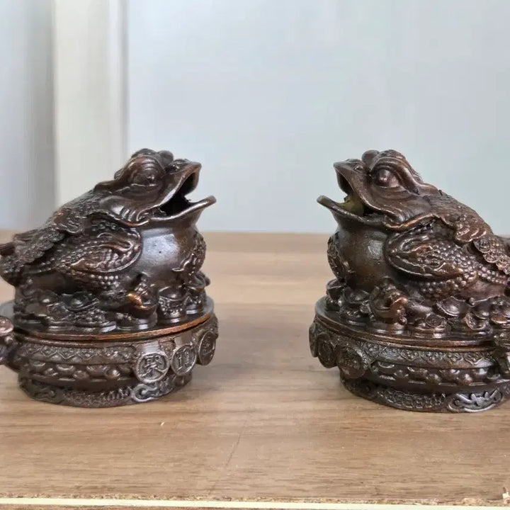 [BUNJANG] A Pair of Auspicious Toad Incense Burners / 복을 부르는 두꺼비 향로 한 쌍