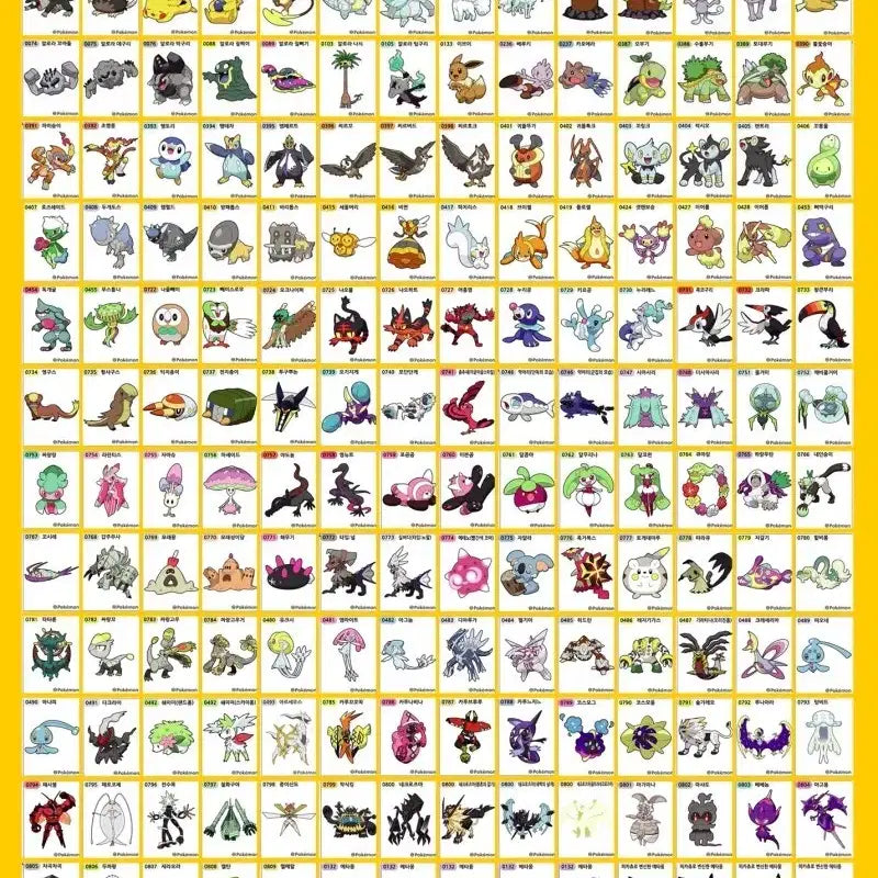 [BUNJANG] Pokemon Stickers Series 4 - Arceus, Uxie, Litten, Popplio, and More (10 Types) / 포켓몬 띠부띠부씰 시즌4 아르세우스 유크시 냐오히트 누리공  등 10종