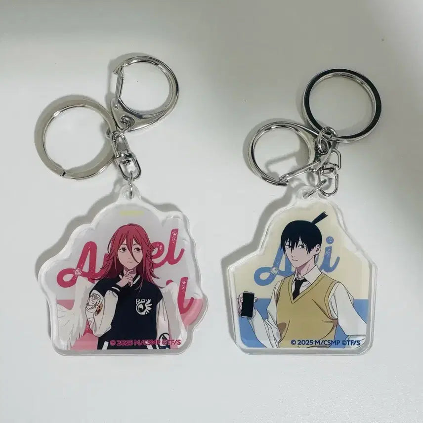 [BUNJANG] Chainsaw Man Cafe Acrylic Keyring - Angel / Aki / 체인소맨 카페 아크릴 키링 (천사/아키)
