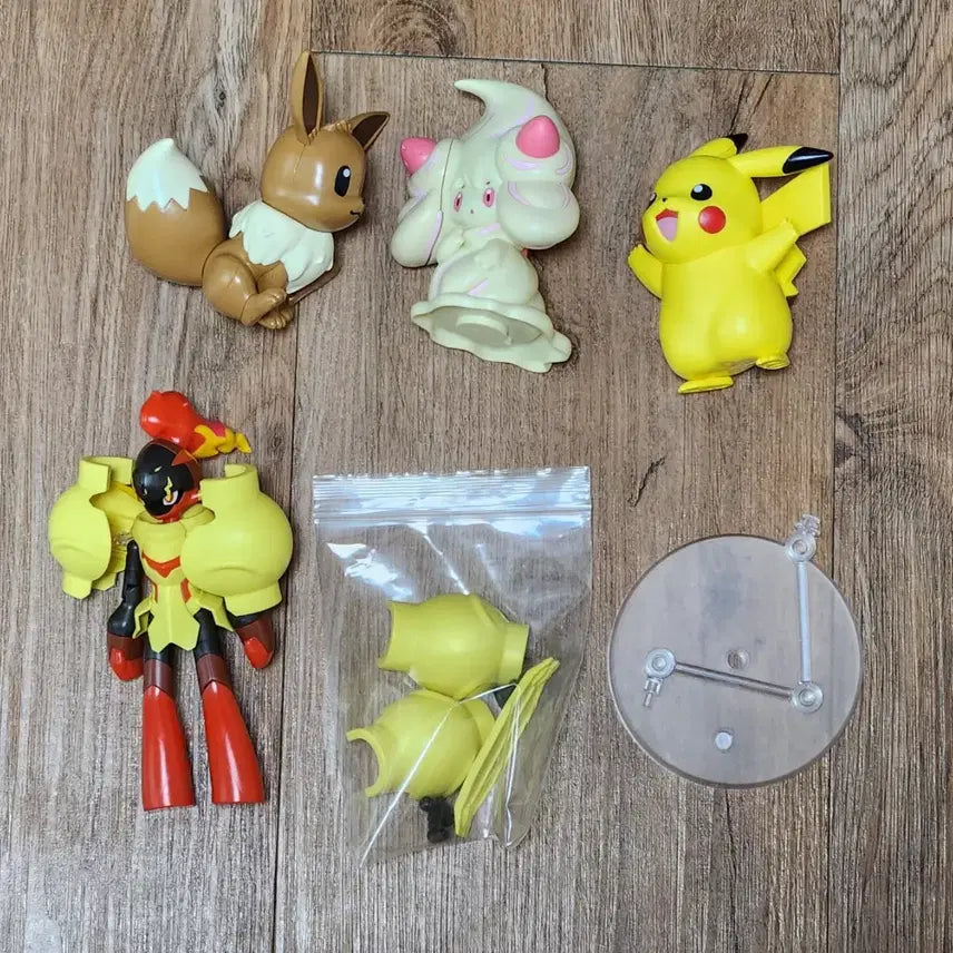 [BUNJANG] Pokemon Plastic Model Kit 4 Types Bundle Set / 포켓몬 프라모델 4종 일괄 판매