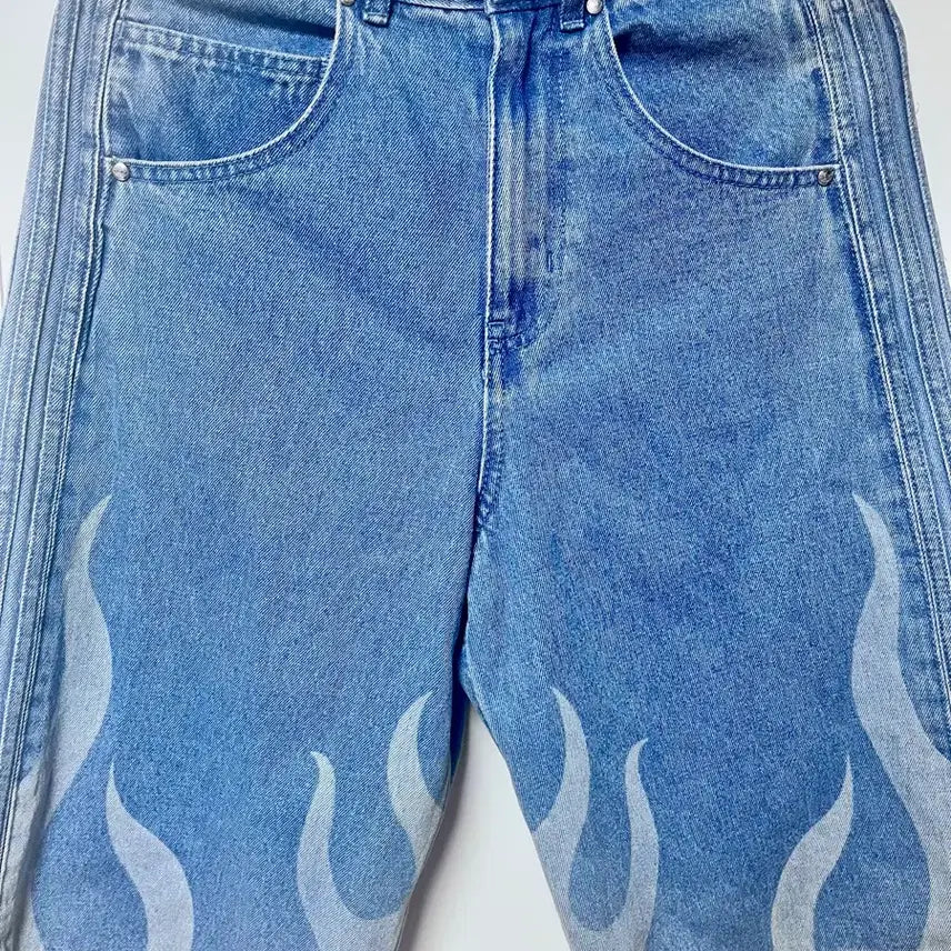 [BUNJANG] Adidas Flame Denim Shorts Blue / 아디다스 플레임 데님 쇼츠 블루