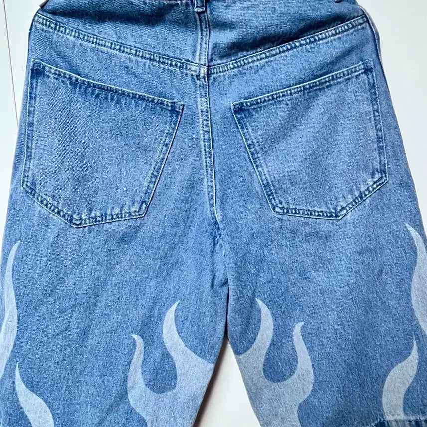[BUNJANG] Adidas Flame Denim Shorts Blue / 아디다스 플레임 데님 쇼츠 블루