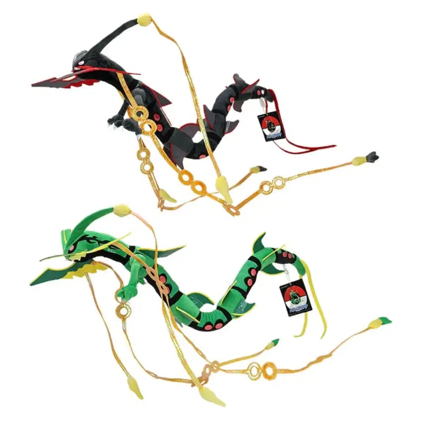 [BUNJANG] Pokemon Rayquaza Plush Set (Black/Green, 80cm) / 포켓몬스터 레쿠쟈 인형 블랙/그린 80cm 세트
