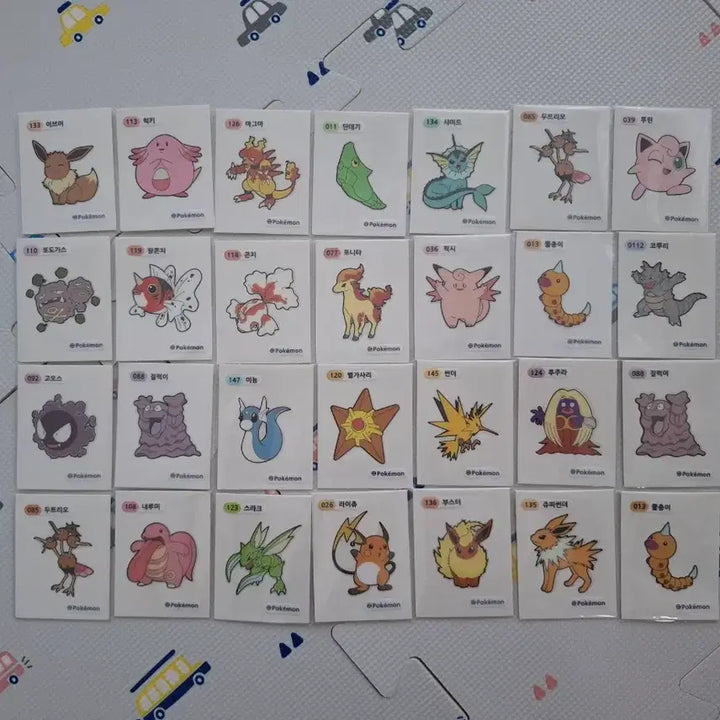 [BUNJANG] Pokemon Sticker 1st Generation (3-Digit Code) / 포켓몬 띠부씰 1세대 3자리 판매