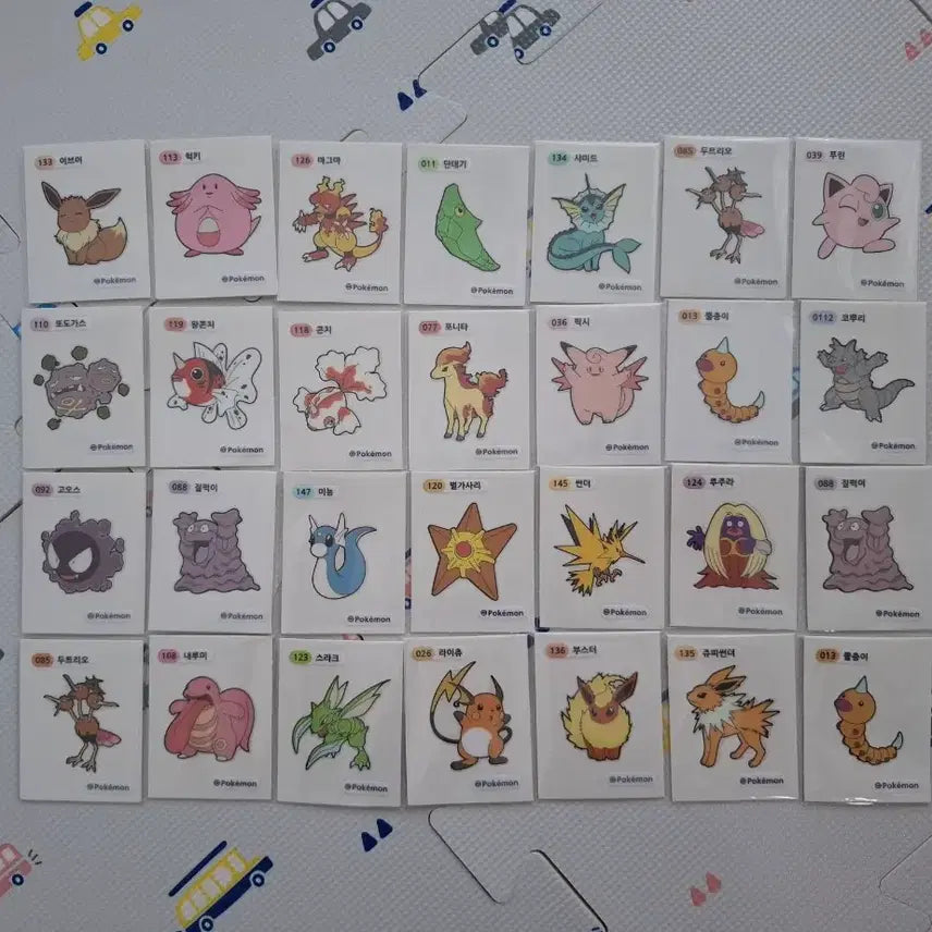 [BUNJANG] Pokemon Sticker 1st Generation (3-Digit Code) / 포켓몬 띠부씰 1세대 3자리 판매
