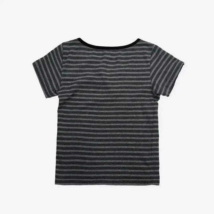 [BUNJANG] Grailz Button Stripe Top [Grey] / 그레일즈 BUTTON STRIPE TOP [GREY]