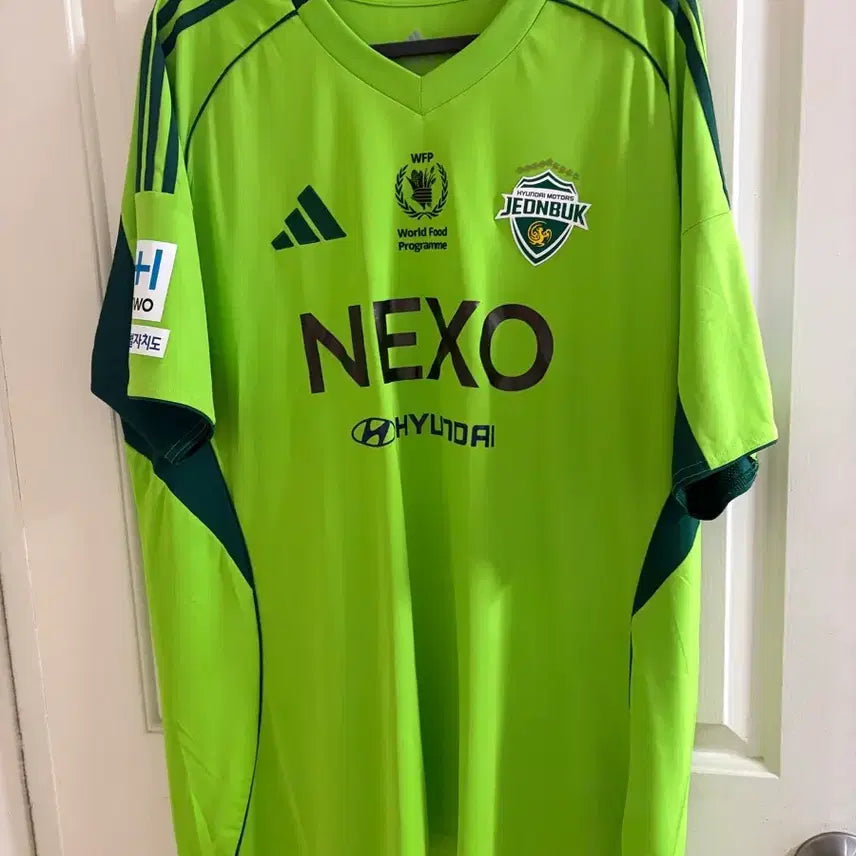 [BUNJANG] Jeonbuk Hyundai 2025 Min Gyu Song Fluorescent Third Jersey (Size 5XL) / 2025 전북현대 송민규 유니폼