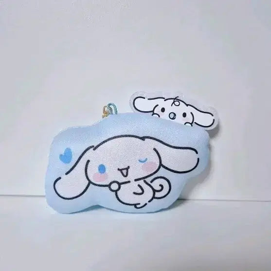 [BUNJANG] Sanrio Cinnamoroll Plush Doll Keychain Cushion Type / 일본 산리오 시나모롤 인형 키링 쿠션형