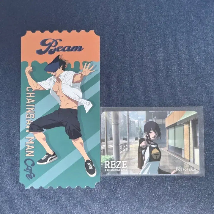 [BUNJANG] Chainsaw Man Cafe Ticket Exclusive Makima Trade / 체인소맨 카페 티켓 특전 빔<->마키마 교환