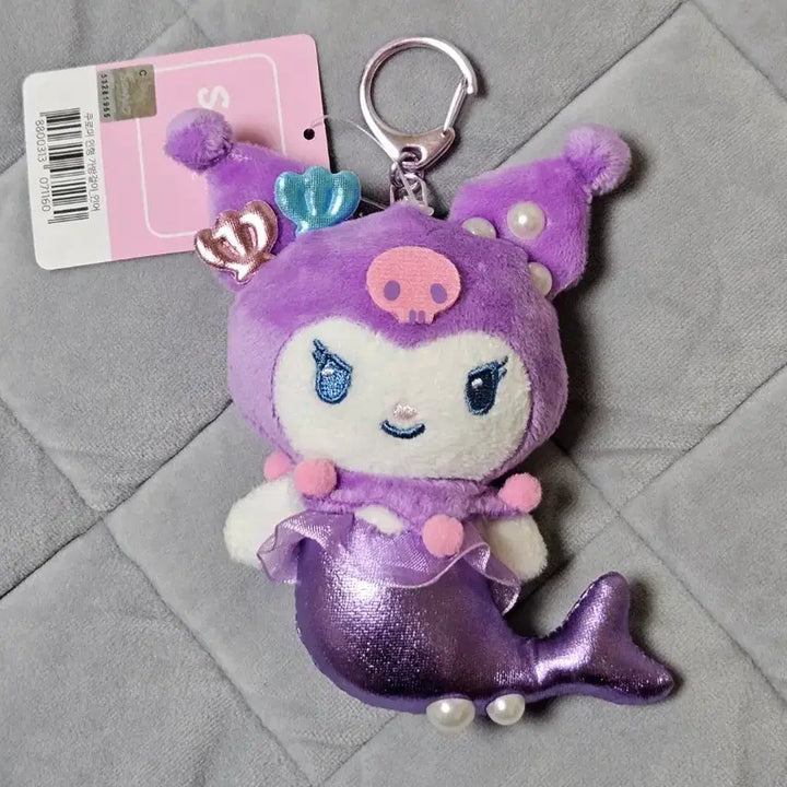 [BUNJANG] Sanrio Kuromi Mermaid Plush Keychain (New) / (새상품) 산리오 인어 쿠로미 인형 키링