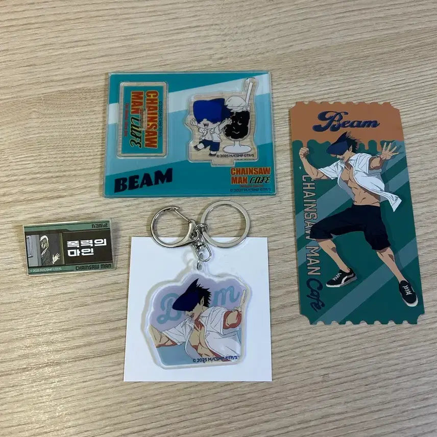 [BUNJANG] Chainsaw Man Collaboration Cafe Beam Set / 체인소맨 콜라보 카페 굿즈 (증정품 있음)