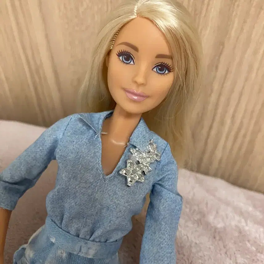 [BUNJANG] Vintage Barbie Doll Denim Dress Set / 빈티지 바비인형