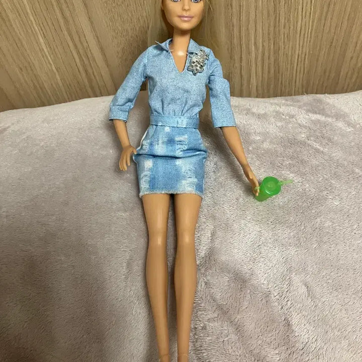 [BUNJANG] Vintage Barbie Doll Denim Dress Set / 빈티지 바비인형