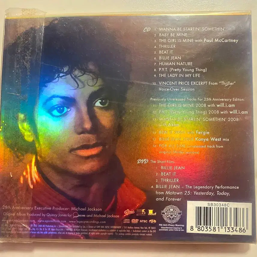 [BUNJANG] Michael Jackson Thriller 25th Anniversary Edition CD+DVD / 마이클잭슨 Thriller 25CD+DVD Michael Jackson