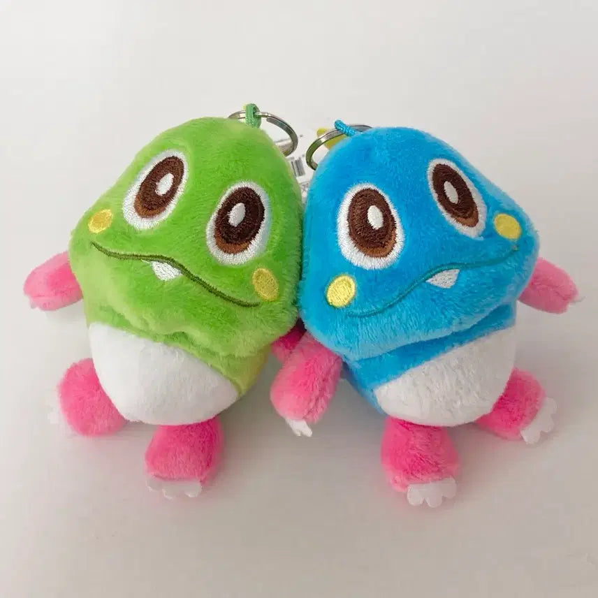 [BUNJANG] Bubble Bobble Plush Keychain Set / 버블보블 인형 키링 (2개 다 드려요)