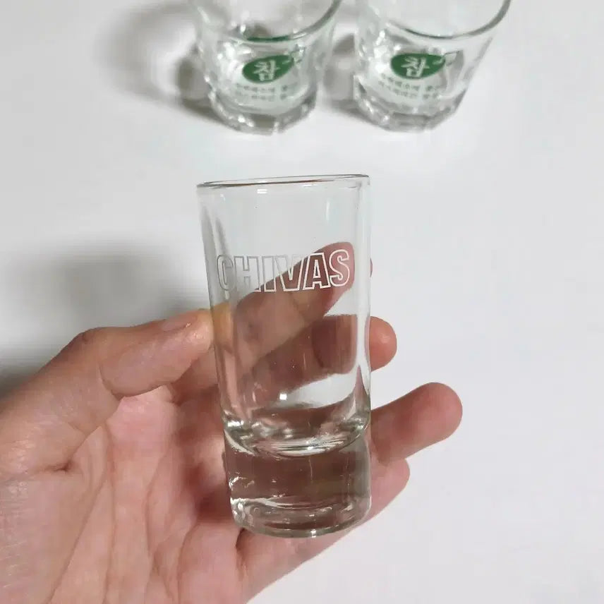 [BUNJANG] Vintage Glass Cups - Samyook Soy Milk, Orangci, Del Monte, Crown, Julia, Chivas / 삼육두유 오란씨 델몬트 옛날 유리컵 유리잔 빈티지 레트로 카페 90년대