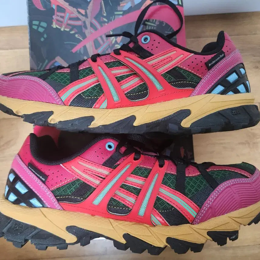 [BUNJANG] ASICS x Andersson Bell GEL-SONOMA 15-50 Bright Rose/Evergreen Sneakers / (새상품급) 아식스 앤더슨벨 젤 소노마 15-50 브라이트 로즈 275