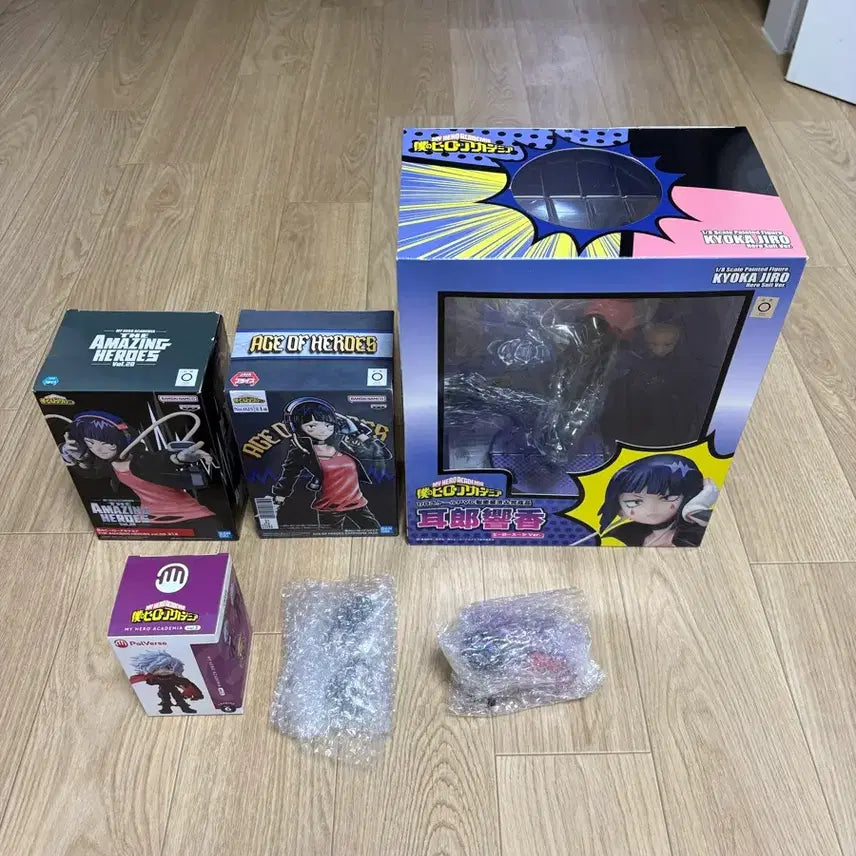 [BUNJANG] My Hero Academia Kyoka Jiro Hero Suit Figure Bundle Set / 나의 히어로 아카데미아 지로 쿄카 히어로 슈트 피규어 / 일괄 판매