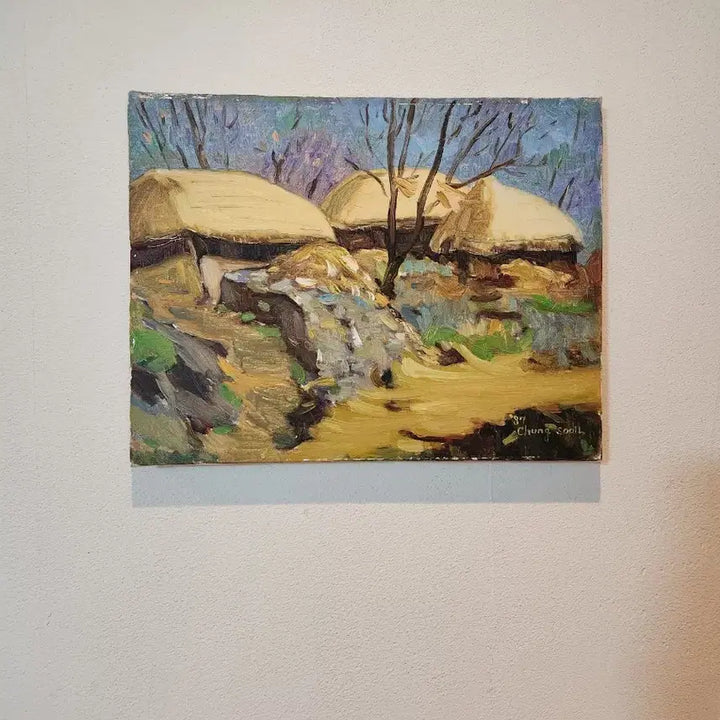 [BUNJANG] Vintage Oil Painting, "An Afternoon in 1987", 1987 / [Vintage Oil Painting] 1987년의 어느 오후, 시간이