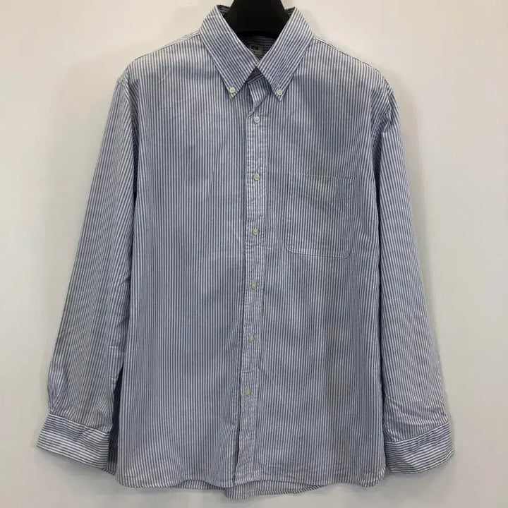 [BUNJANG] Uniqlo Oxford Blue Stripe Shirt XXL / 유니클로 옥스포드 블루 스트라이프셔츠 XXL